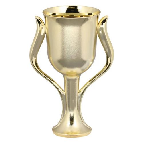Gold 4 5/8" Tulip Series Plastic Trophy Cup