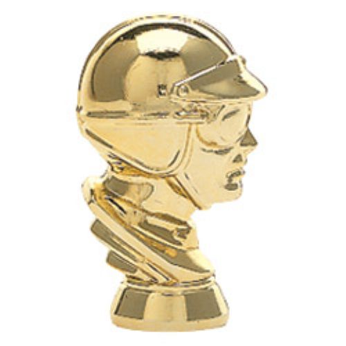2 1/4" Racing Helmet Gold Trophy Figure