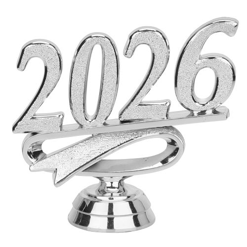 2 1/2" Silver "2026" Year Date Trophy Trim Piece