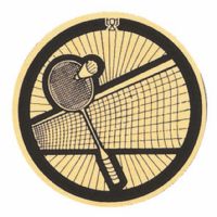 2" Dart Board Gold Mylar Trophy Insert