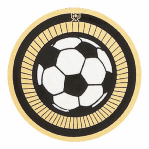 2" Soccer Ball Gold Mylar Trophy Insert