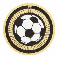 2" Soccer Ball Gold Mylar Trophy Insert