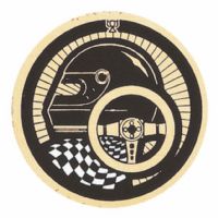 2" Racing Gold Mylar Trophy Insert