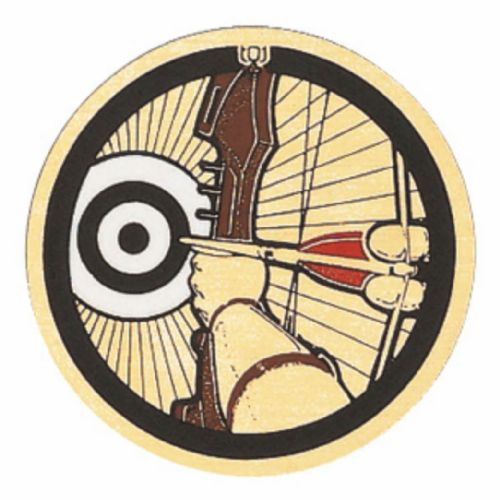 2" Archery Gold Mylar Trophy Insert