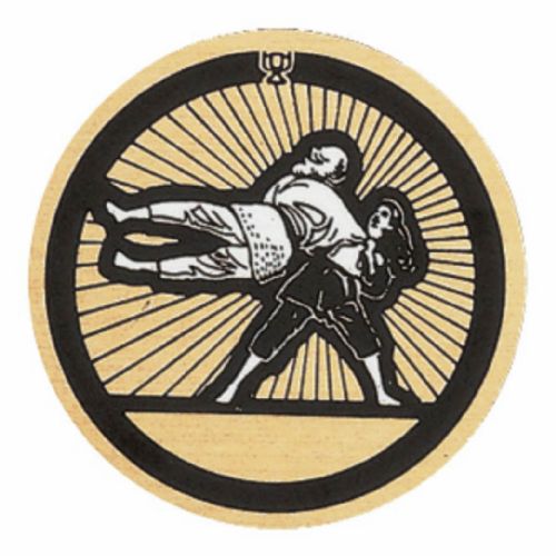 2" Judo Female Gold Mylar Trophy Insert