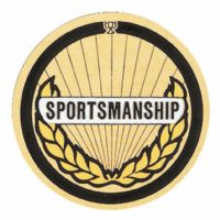 2" Sportsmanship Gold Mylar Trophy Insert