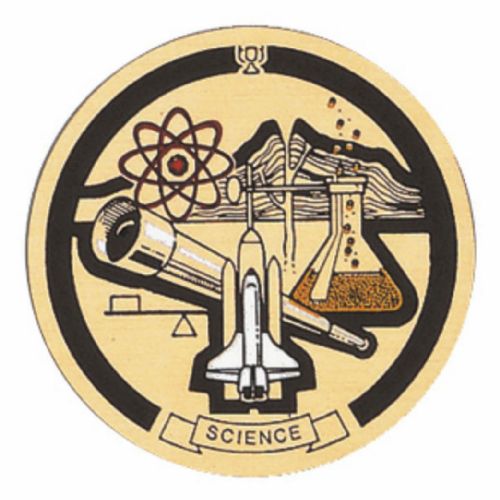 2" Science Gold Mylar Trophy Insert
