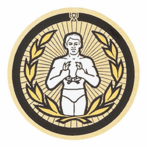 2" Victory Male Gold Mylar Trophy Insert