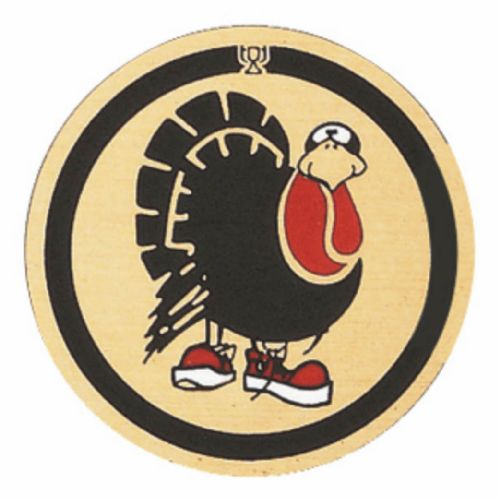 2" Turkey Trot Gold Mylar Trophy Insert