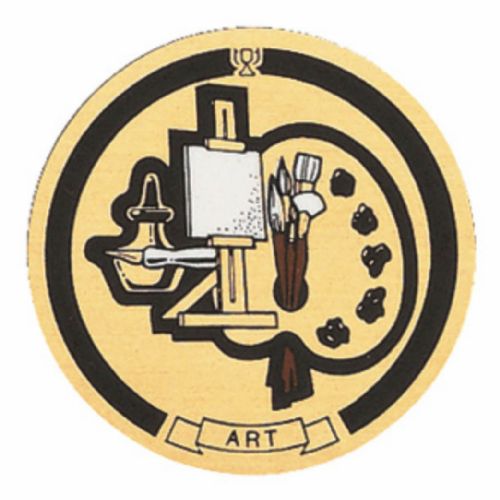2" Art Gold Mylar Trophy Insert