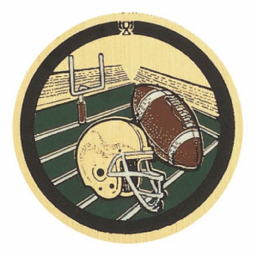 2" Football (A) Gold Mylar Trophy Insert