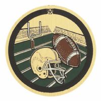 2" Football (A) Gold Mylar Trophy Insert