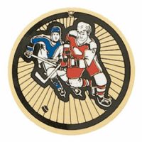 2" Hockey Action Gold Mylar Trophy Insert