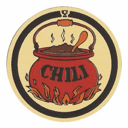 2" Chili Pot Gold Mylar Trophy Insert