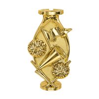 Gold 6" Cheer Scene Trophy Riser