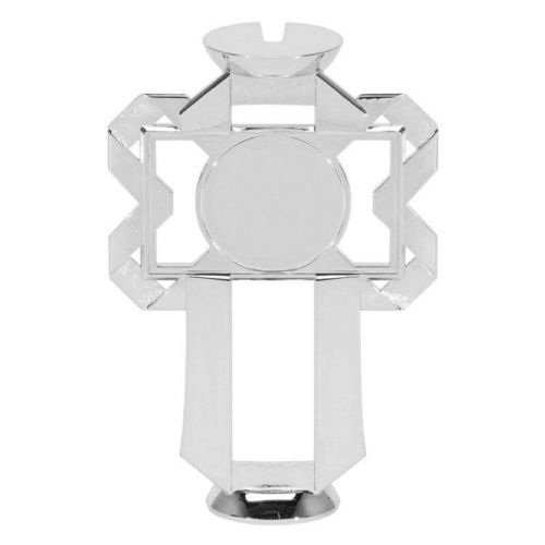 7" Silver Plate and Insert Holder Trophy Riser
