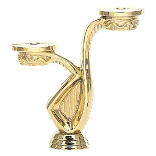 5" Gold Double Trophy Riser