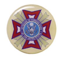 VFW 2" Epoxy Domed Mylar Trophy Insert