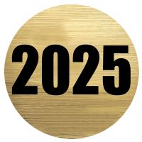 2" 2025 Mylar Trophy Insert