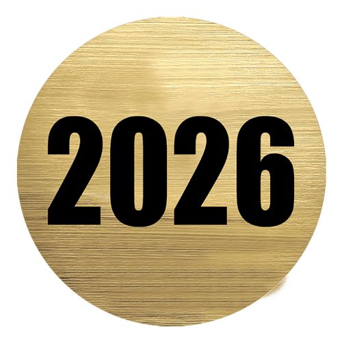 2" 2026 Mylar Trophy Insert