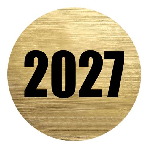 2" 2027 Mylar Trophy Insert