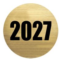 2" 2027 Mylar Trophy Insert