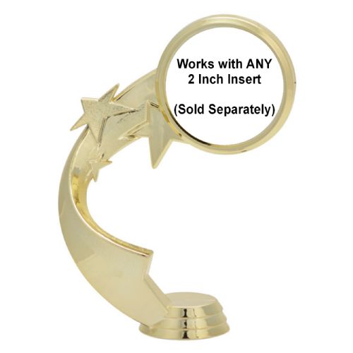 5 1/4" Gold Ribbon Star 2" Insert Holder Figure #2