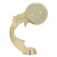 5 1/4" Gold Ribbon Star 2" Insert Holder Figure