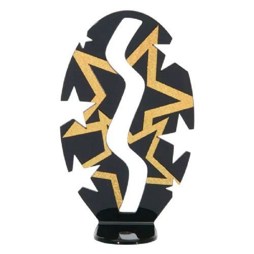 Gold 7" Star Rhythm Trophy Figure Backdrop