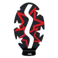 Red 7" Star Rhythm Trophy Figure Backdrop