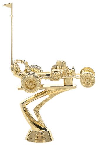 4 1/4" Racing Dune Buggy Gold Trophy Figure