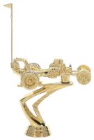 4 1/4" Racing Dune Buggy Gold Trophy Figure