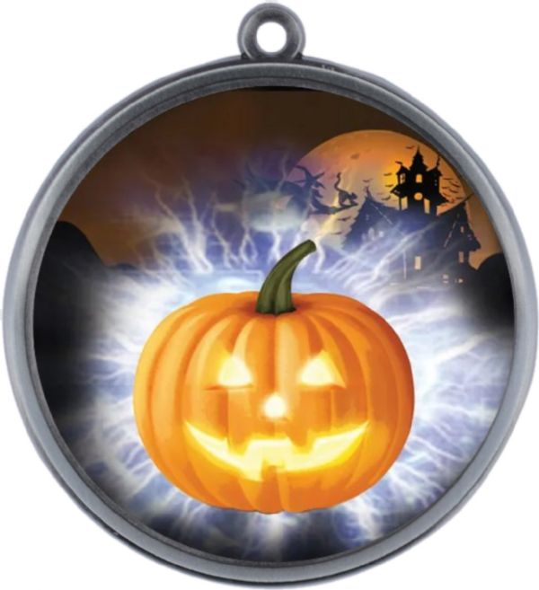 Halloween 2 1/4" Antique Finish Award Medal #3
