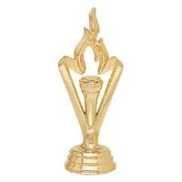 3 1/2" Victory Flame Gold Trophy Figure