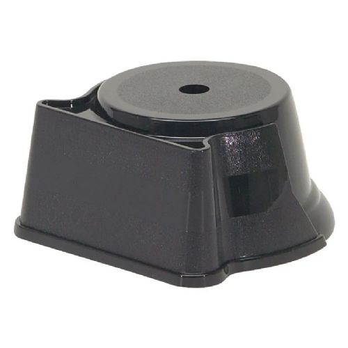 3 3/4" x 1 3/4" Rounded Weighted Plastic Trophy Base