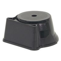 3 3/4" x 1 3/4" Rounded Weighted Plastic Trophy Base