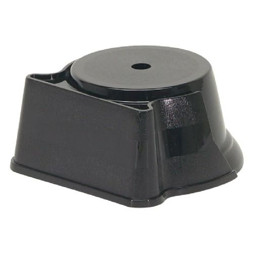 4 1/4" x 2" Rounded Weighted Plastic Trophy Base