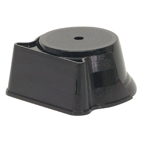 4 3/4" x 2 1/4" Rounded Weighted Plastic Trophy Base