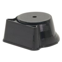 4 3/4" x 2 1/4" Rounded Weighted Plastic Trophy Base