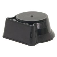 5 3/4" x 2 1/2" Rounded Weighted Plastic Trophy Base