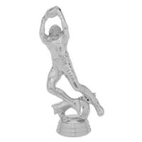 5 1/2" Action Football Male Trophy Figure Silver