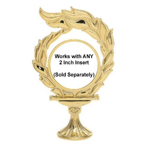 5 1/2" Gold Flame 2" Insert Holder Figure #2