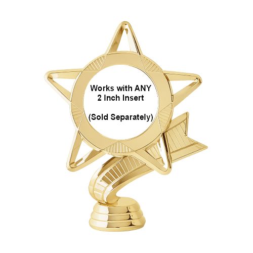 5 1/2" Gold Star 2" Insert Holder Figure #2