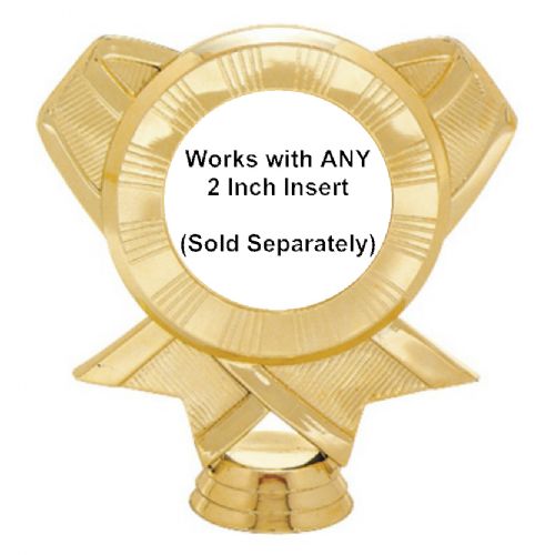 4 1/2" Gold Ribbon 2" Insert Holder Figure #2