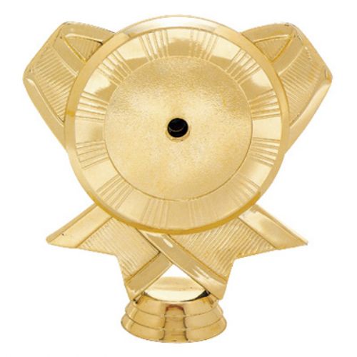 4 1/2" Gold Ribbon 2" Insert Holder Figure