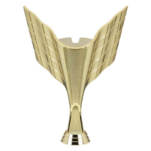 7" Gold Champion Cup Racing Flag Trophy Riser