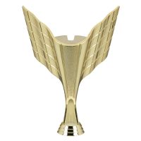 7" Gold Champion Cup Racing Flag Trophy Riser