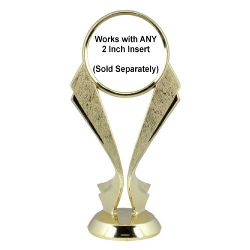 6" Gold Ascent Ribbon 2" Insert Holder Figure #2