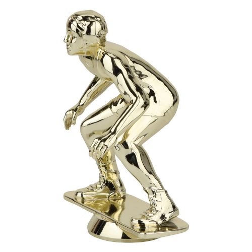 5 1/2" Modern Wrestler Male Gold Trophy Figure