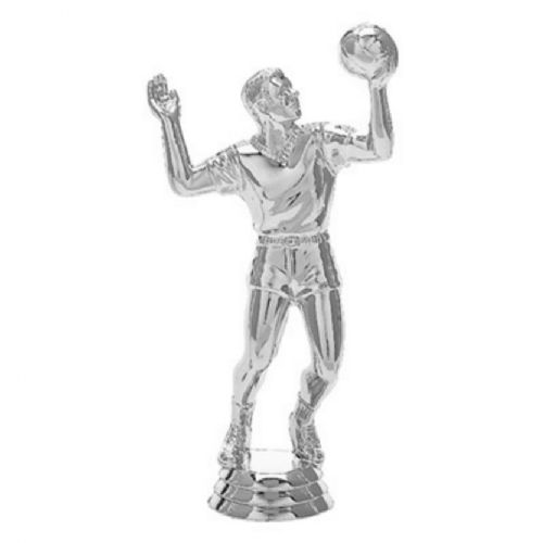 5 1/4" Volleyball Male Silver Trophy Figure